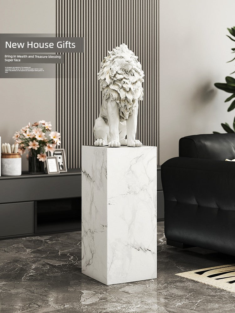 Accessible Luxury Large Office next to Lion Floor Ornaments
