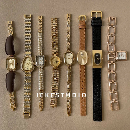 Stylish Temperament Women's Watch Chic Retro Personalized Exquisite Quartz Watch for Women Relojes Para Mujer