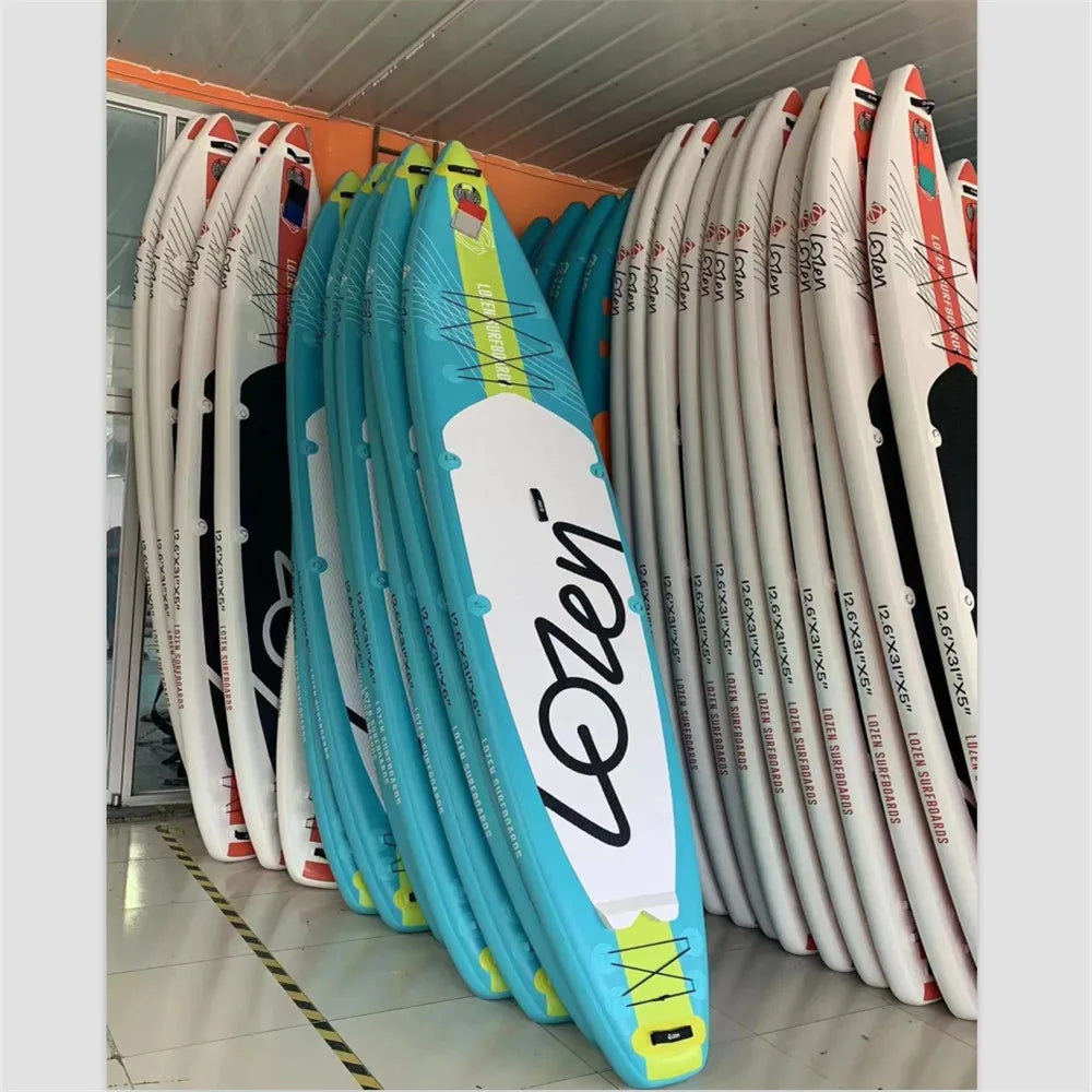 TOURUS  blue wood double layers sup boards melting inflatable stable stand up paddle board 11feet 33inch