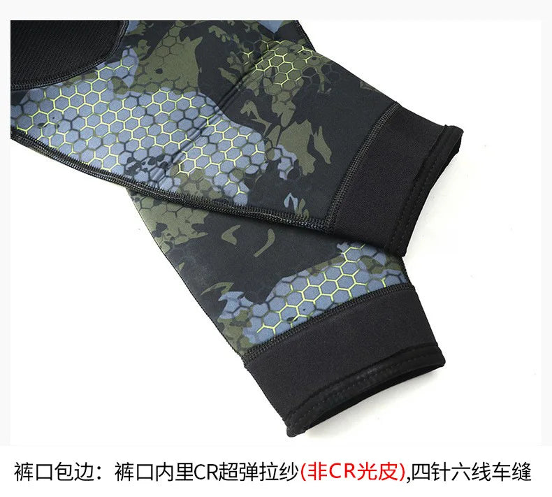 3mm Fishing Suit Diving Suit Cold and Warm Split Body Swimming Surfing Suit Free Diving Fishing and Hunting