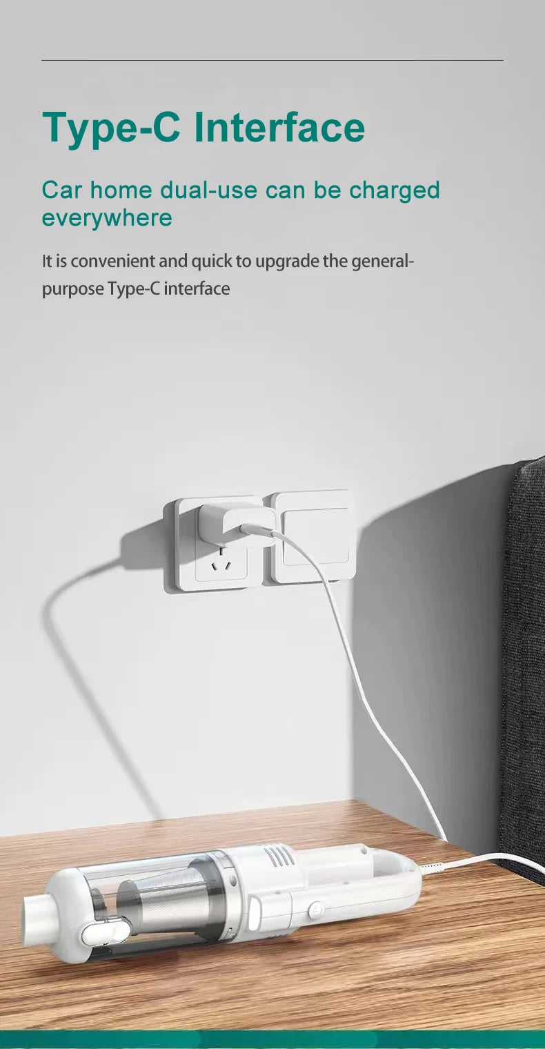 Multifunctional Handheld Vacuum Cleaner Powerful Suction 15000pa Filter Wireless Vacuum Cleaner for Pet hair Floor Household