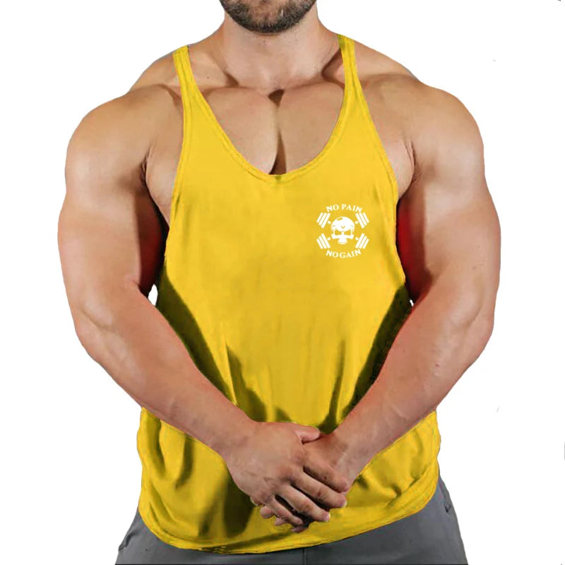 Gym Vest Fitness Shirt Muscle Man Singlet Men Tank Tops Stringer Sleeveless Sweatshirt Men's Singlets Top for Fitness Clothing