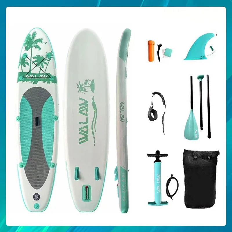 TOURUS  blue wood double layers sup boards melting inflatable stable stand up paddle board 11feet 33inch