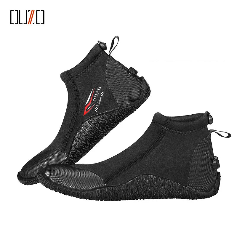 3MM Short Diving Boots Neoprene Scuba Diving Snorkeling Water Shoes Beach Surfing Anti Slip Boots Snorkeling Spearfishing Shoes