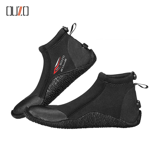 3MM Short Diving Boots Neoprene Scuba Diving Snorkeling Water Shoes Beach Surfing Anti Slip Boots Snorkeling Spearfishing Shoes