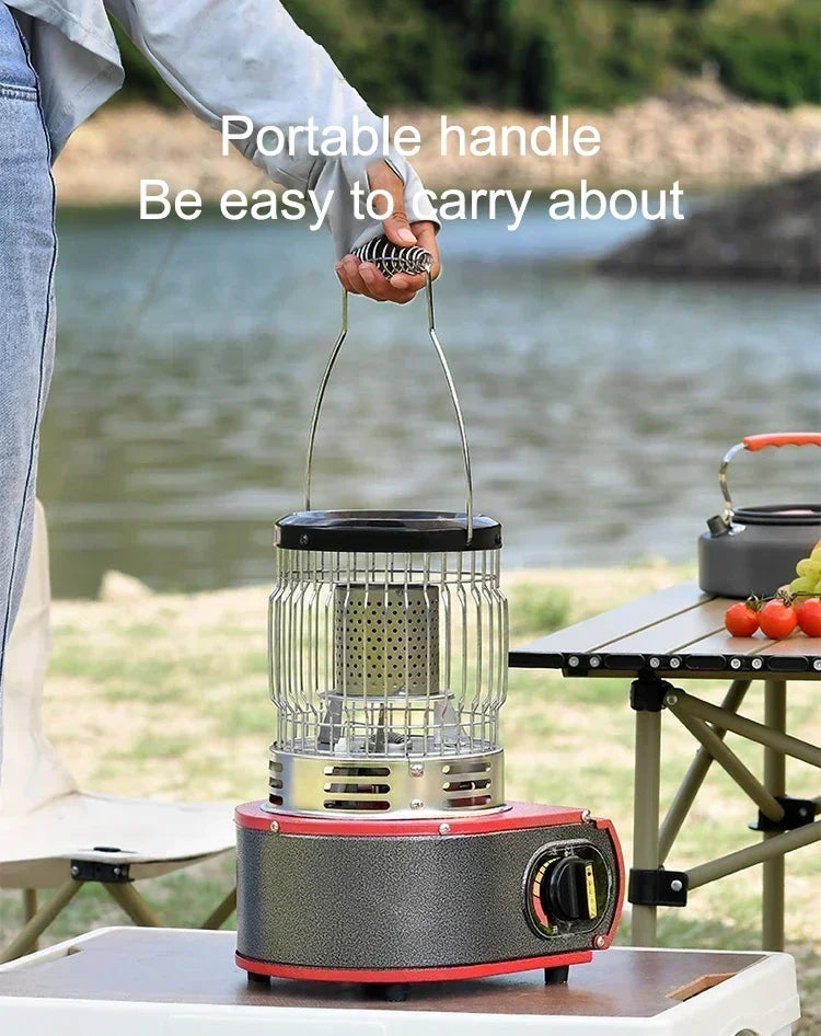 Portable Gas Heater for Outdoor Camping Gas Stove Windproof Tourist Gas Burner Tent Stoves Heater Picnic BBQ Cooking Gas Stove