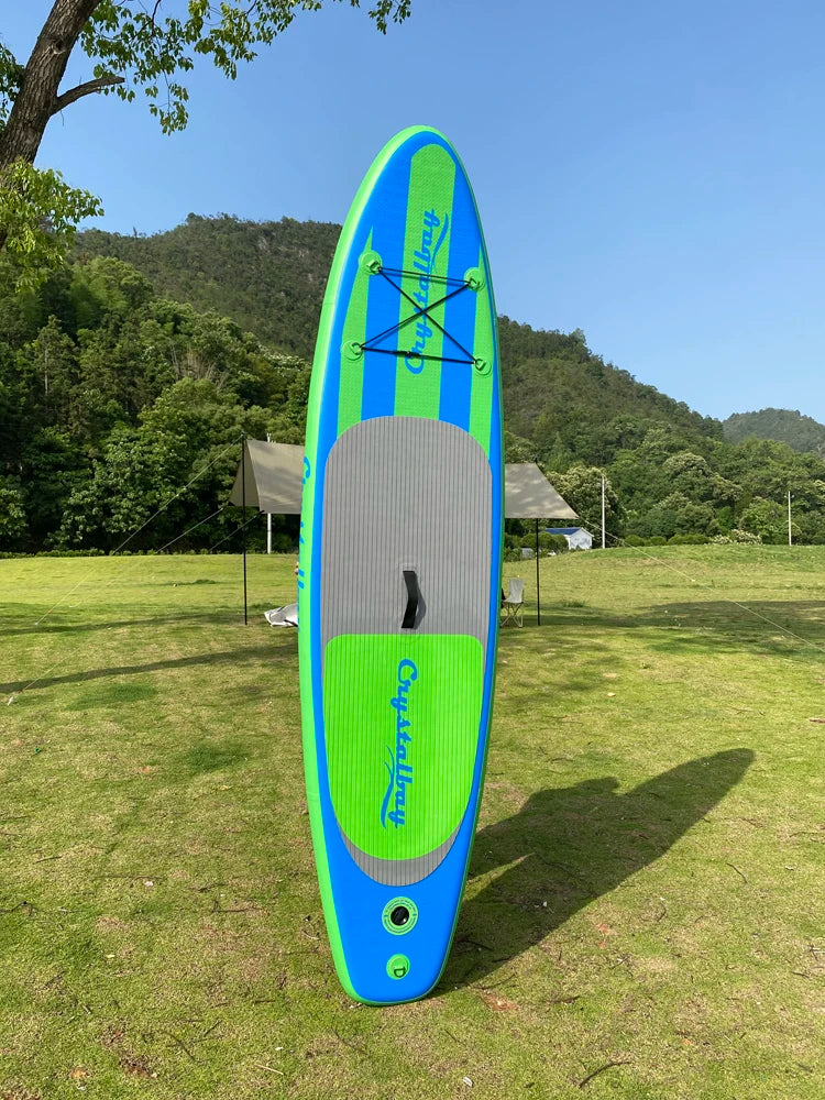 TOURUS  blue wood double layers sup boards melting inflatable stable stand up paddle board 11feet 33inch