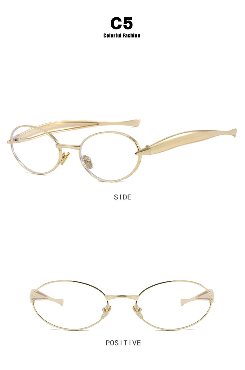 2025 Oval Sunglasses Women Trendy Steampunk Fashion Glasses Luxury Vintage Sunglass Men Lunette Soleil Femme Sunglasses For Men