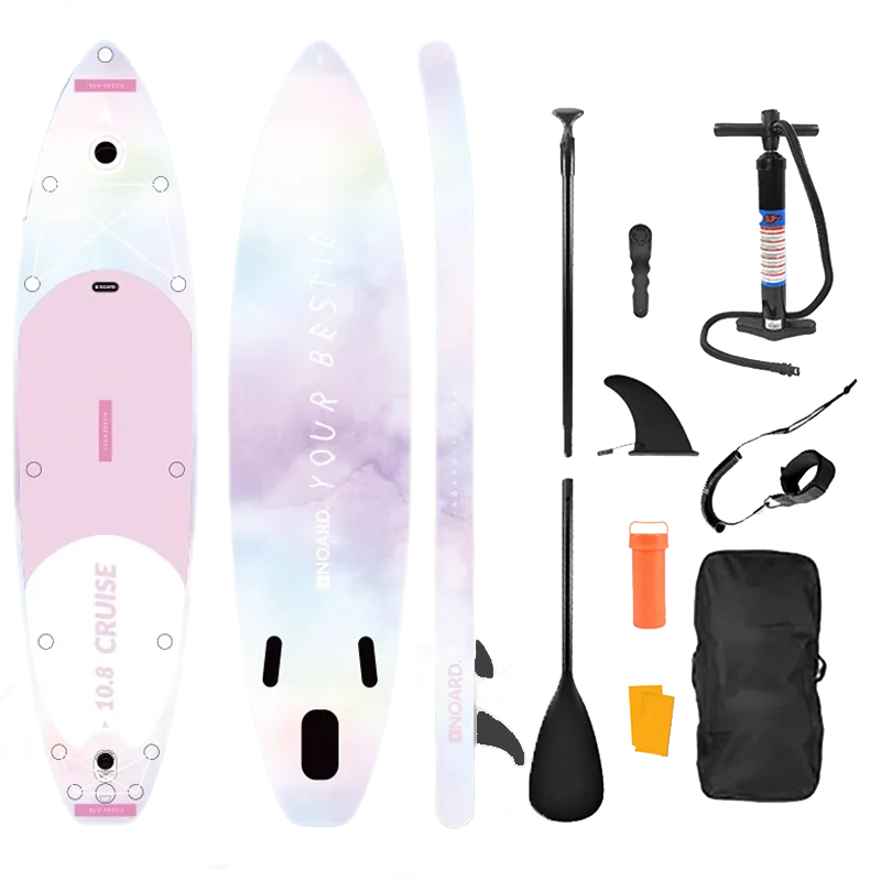 TOURUS  blue wood double layers sup boards melting inflatable stable stand up paddle board 11feet 33inch