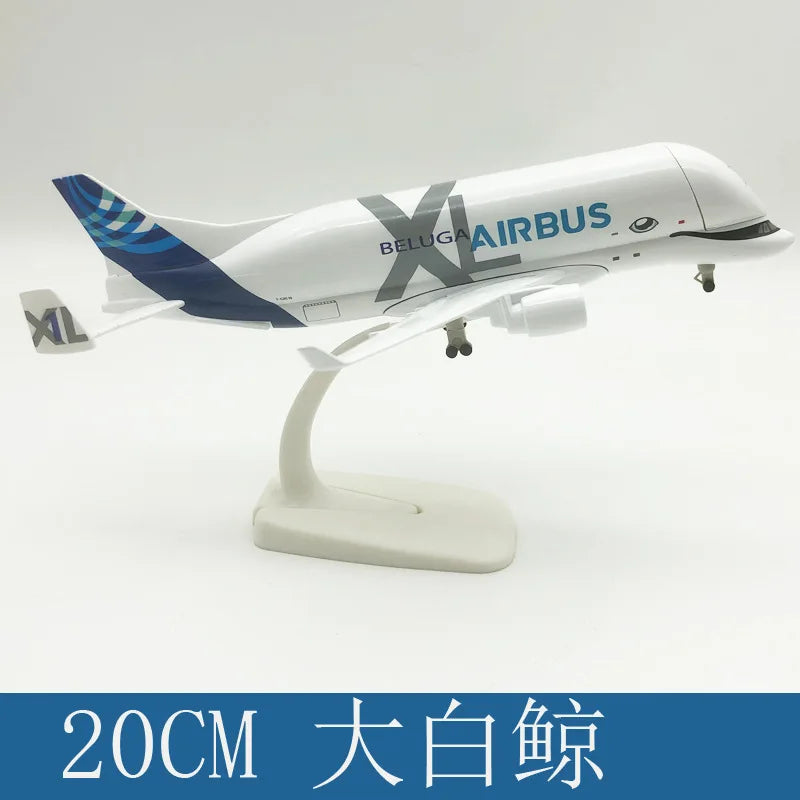 Diecast 20CM A330 Beluga Whale Airline Airplane Plane Aircraft Alloy Model Toys Plane Model Building Kit Model Plane Airplanes