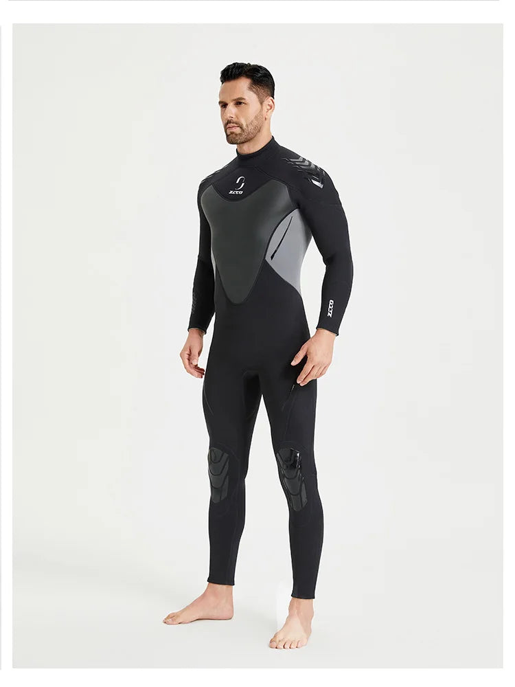Wetsuit for Men Women 3mm Wetsuits Full Body Back Zip Keep Warm in Cold Water for Scuba Surfing Swimming Diving Snorkeling