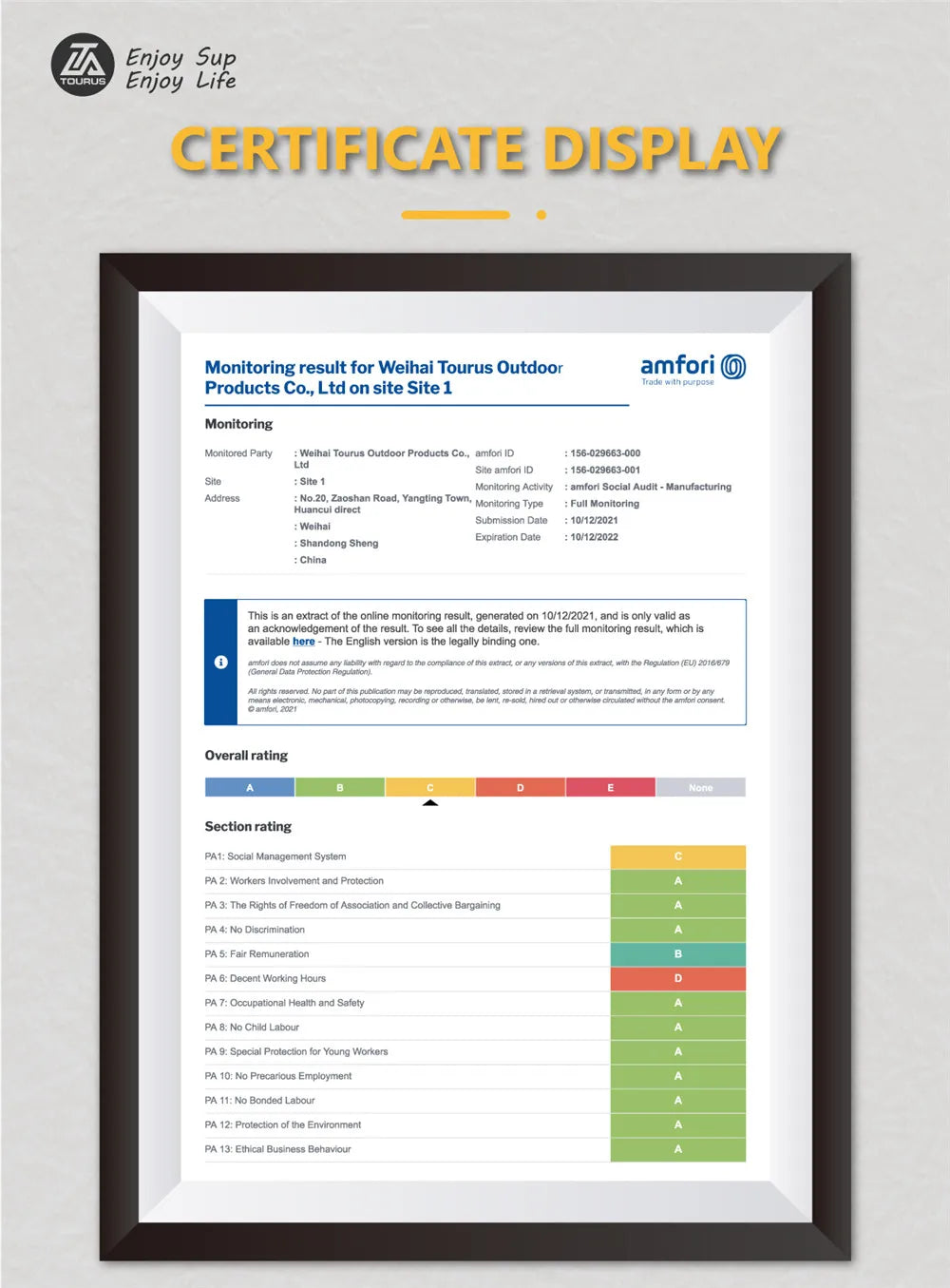 TOURUS  blue wood double layers sup boards melting inflatable stable stand up paddle board 11feet 33inch