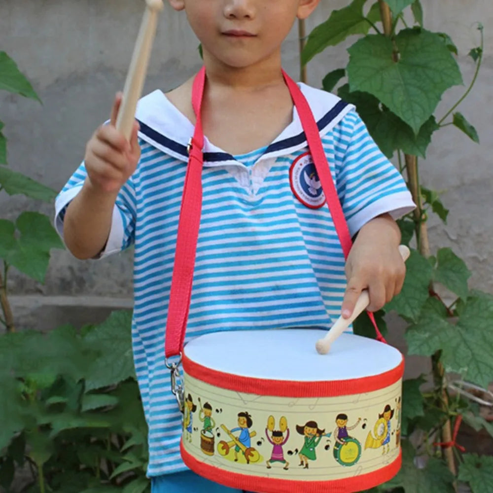 New Early education Beat Children  Toys Drum Wood Percussion instrument Musical Instrument