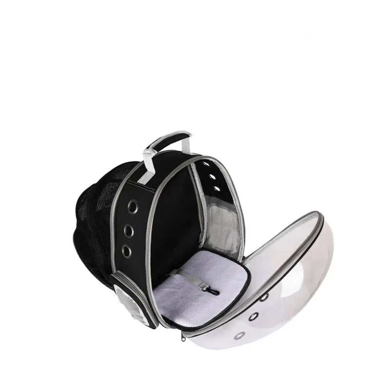 Cat Carrier Bag Breathable Pet Backpack Expansion Bag Outside Portable Transparent Space Capsule Carrier Bag For Small Dog Cats