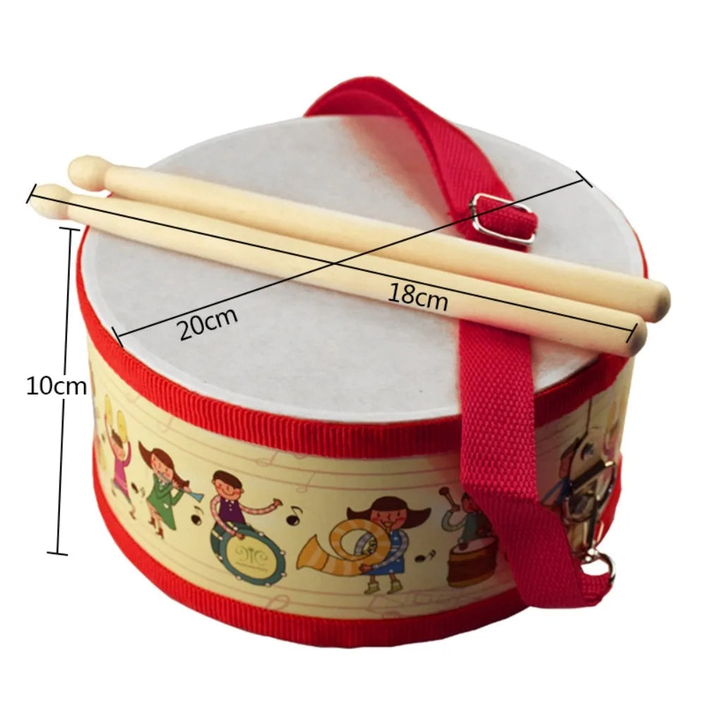New Early education Beat Children  Toys Drum Wood Percussion instrument Musical Instrument