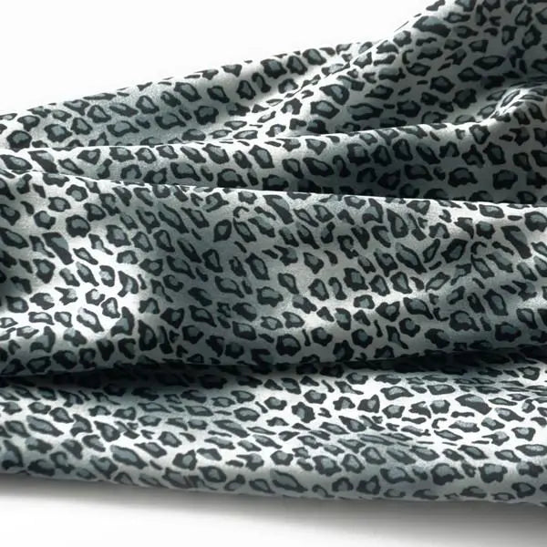 Blando Light Blue Leopard Stylish Delicately Soft Silky Scarf/Wrap/Shawl(Small)