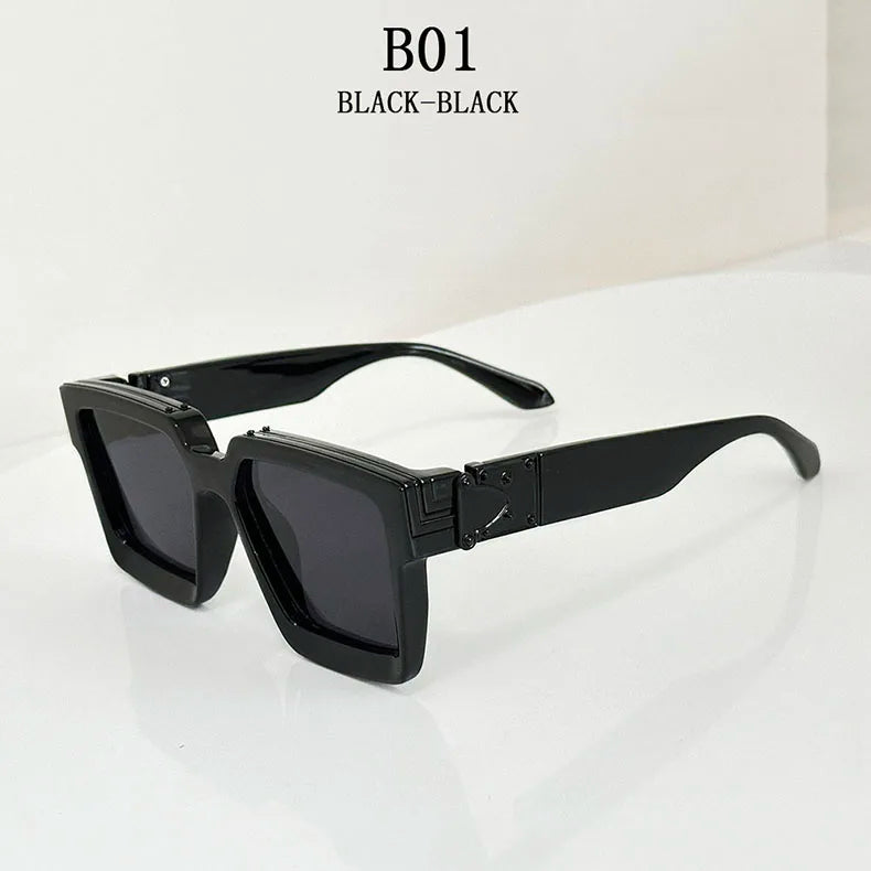 Millionaire Square Sunglasses For Men Retro Sunscreen Sunglasses Women Trendy And Fashionable Vintage Fashion Glasses Zonnebril