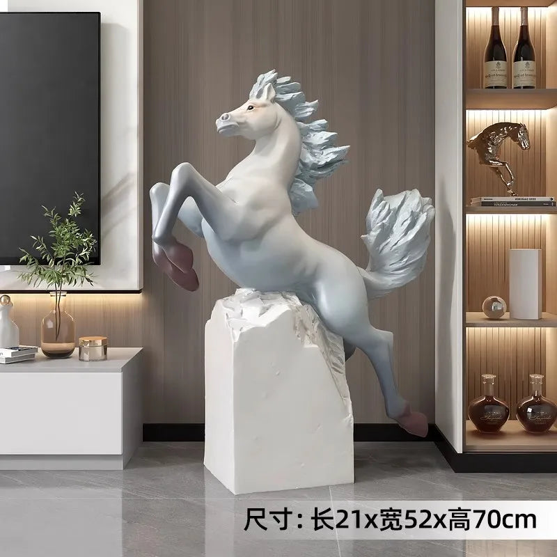 Creative Large Floor-standing Ornaments, Living Room Home Decoration, Entrance Light Luxury Sculpture, Luminous,Store Decoration