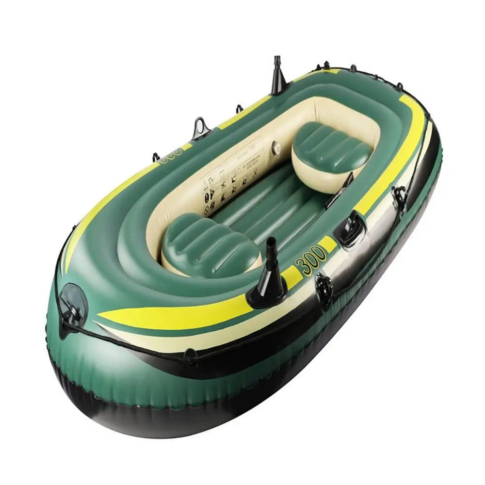 2/3 Person Inflatable Boat Set Heavy Duty Fishing Air Kayak Canoe (NO Oars And Foot Pump) Fishing Drifting Rafting Boat
