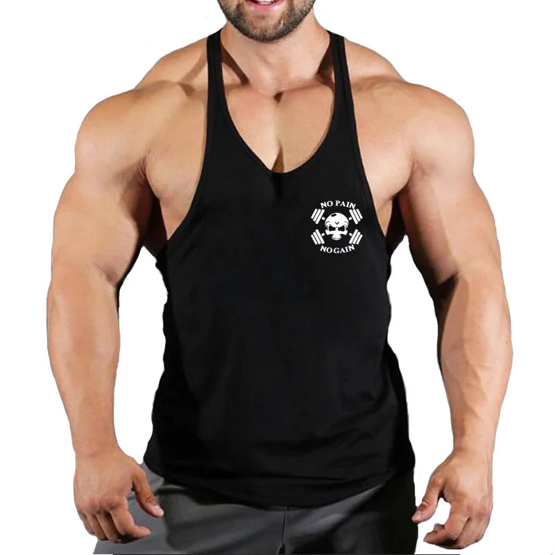 Gym Vest Fitness Shirt Muscle Man Singlet Men Tank Tops Stringer Sleeveless Sweatshirt Men's Singlets Top for Fitness Clothing