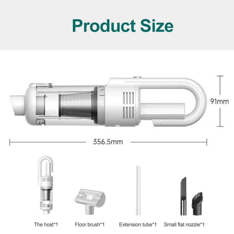 Multifunctional Handheld Vacuum Cleaner Powerful Suction 15000pa Filter Wireless Vacuum Cleaner for Pet hair Floor Household