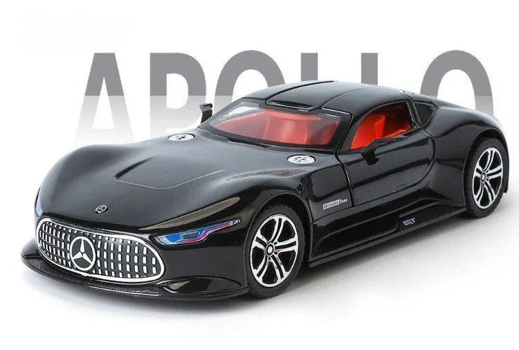 Simulation 1/24 Benz AMG Vision GT Alloy Car Model Metal Diecast Toy Vehicle Boy Birthday Gift Collection Home Decor Miniature