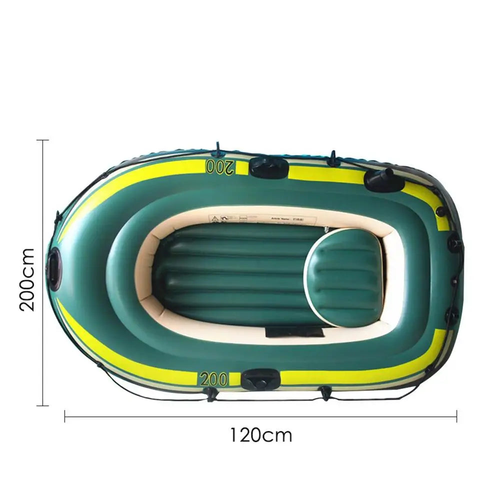2/3 Person Inflatable Boat Set Heavy Duty Fishing Air Kayak Canoe (NO Oars And Foot Pump) Fishing Drifting Rafting Boat