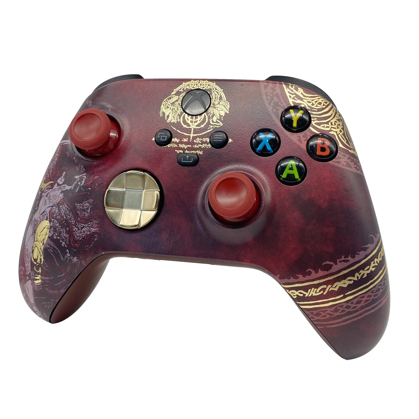 Gold stamping PS5 Controller Shell Faceplate Cover with Touchpad for DualSense Controller, Replacement for BDM-010 to 050