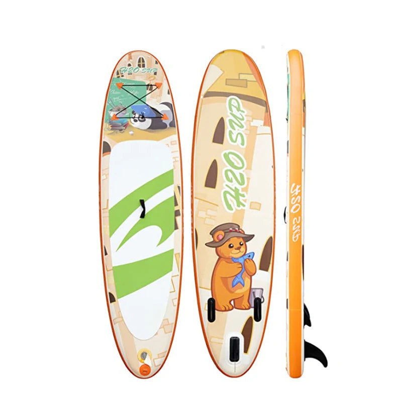 TOURUS  blue wood double layers sup boards melting inflatable stable stand up paddle board 11feet 33inch