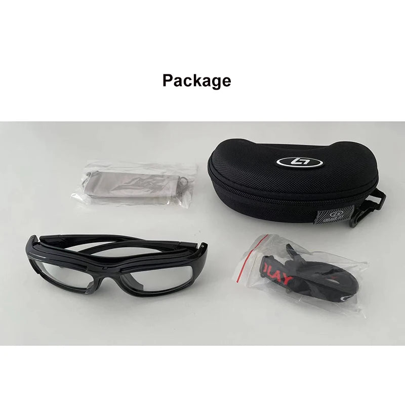 Sport Glasses Basketball Goggles Soccer Football Eye Glasses Anti-collision Protector Eyewear for Cycling Running Myopia Frame