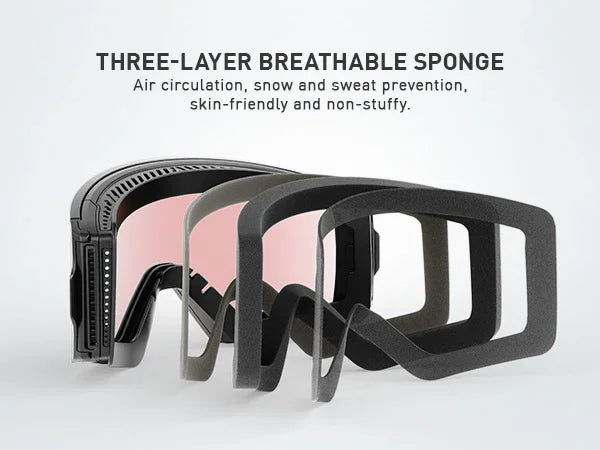 Kapvoe New Photochromic Ski Snowboard Mask Goggle Men UV400 Protection Women Glasses Magnetic Attraction Anti-Fog Skiing Goggles