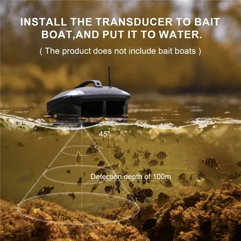 LUCKY FF918-CWL Remote Control Bait Boat Fish Finder 3.5" LCD perating range 300m Depth Range 100M Wireless Fishing