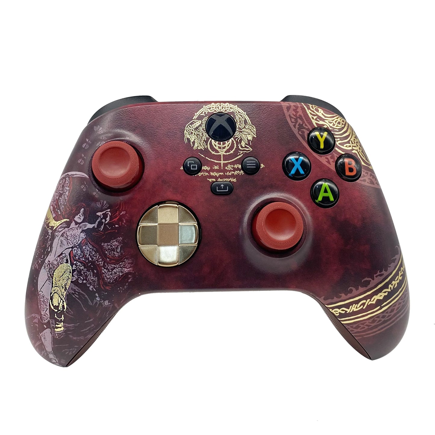 Gold stamping PS5 Controller Shell Faceplate Cover with Touchpad for DualSense Controller, Replacement for BDM-010 to 050