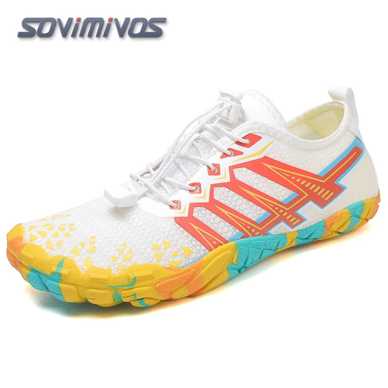 Green Water Shoes For Men Aqua Upstream Shoes New Breathable Mesh Beach Sandals Summer Sport Shoes Women Swimming Shoes Slippers