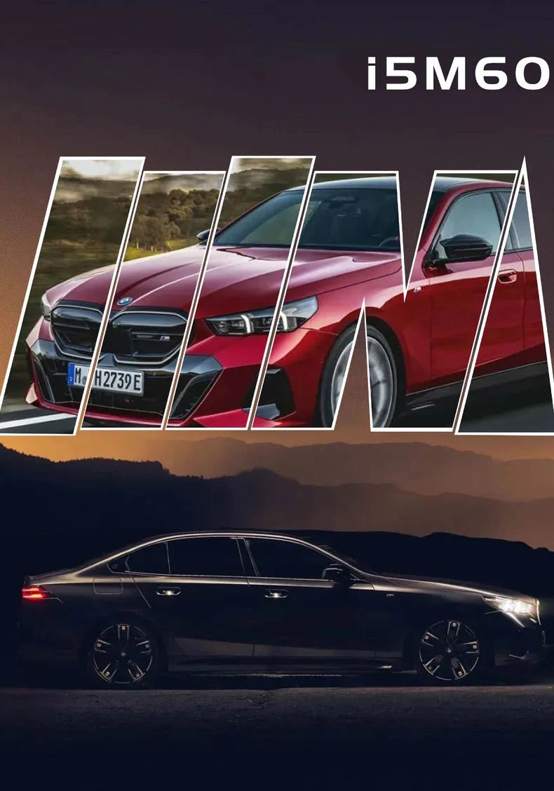 1:24 BMW i5 M60 Coupe Alloy Car Model Diecasts Metal Limousine Pure Electric Vehicles Car Model Simulation Sound Light Kids Gift