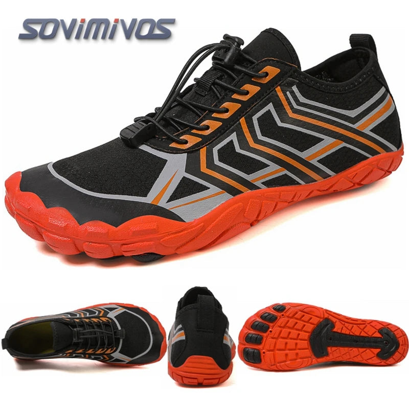 Green Water Shoes For Men Aqua Upstream Shoes New Breathable Mesh Beach Sandals Summer Sport Shoes Women Swimming Shoes Slippers