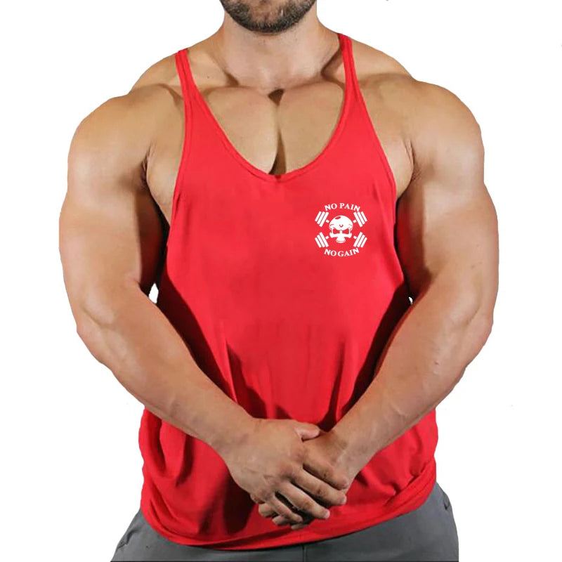 Gym Vest Fitness Shirt Muscle Man Singlet Men Tank Tops Stringer Sleeveless Sweatshirt Men's Singlets Top for Fitness Clothing