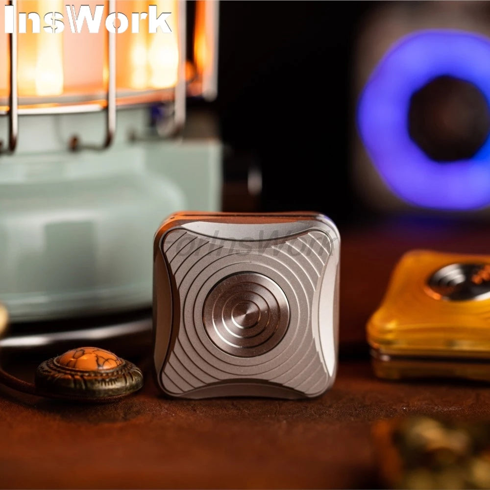 9 Hands 2 In 1 Push Slider Fidget Spinner Fidget Toys Metal EDC Gadgets Mini Toys For Gift