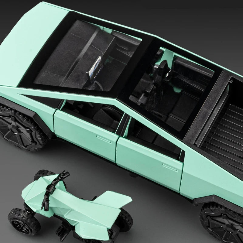 1:32 Cyber toy truck Car Model Alloy Car Die Cast Toy Car Model Sound and light Children's Toy Collectibles