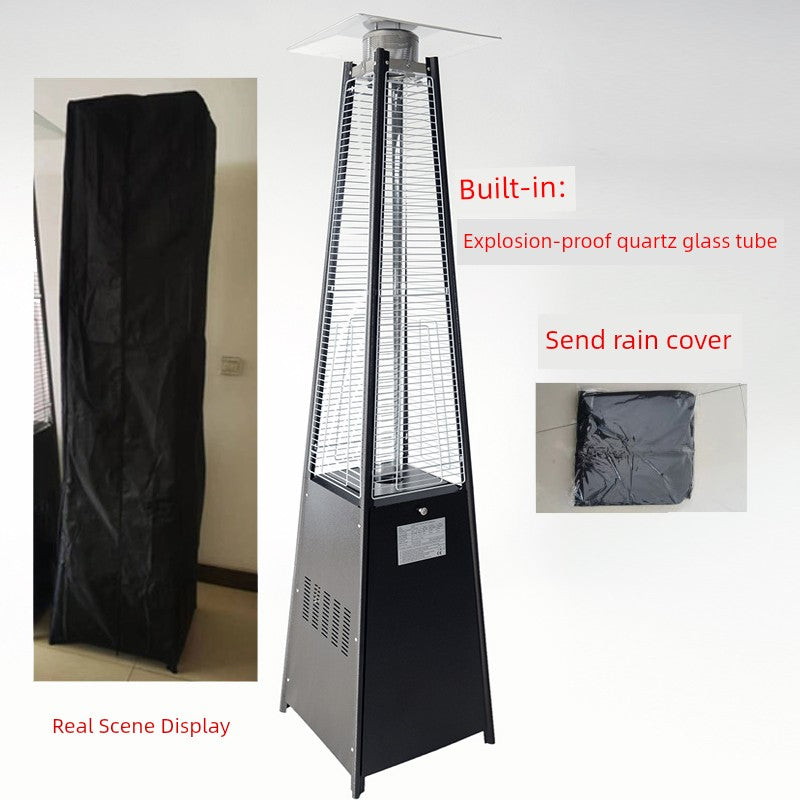 Commercial Landscape Real Fire Tower-Shaped Courtyard Gas Heater