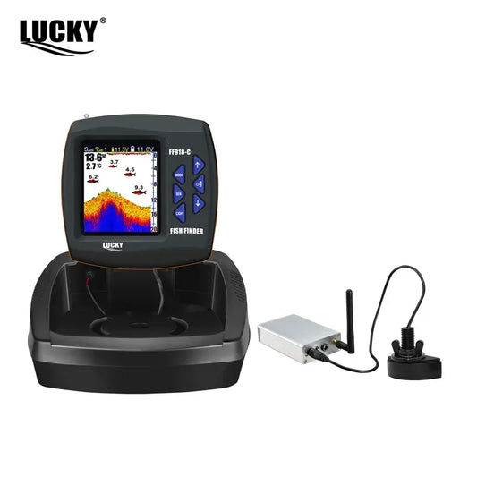 LUCKY FF918-CWL Remote Control Bait Boat Fish Finder 3.5" LCD perating range 300m Depth Range 100M Wireless Fishing