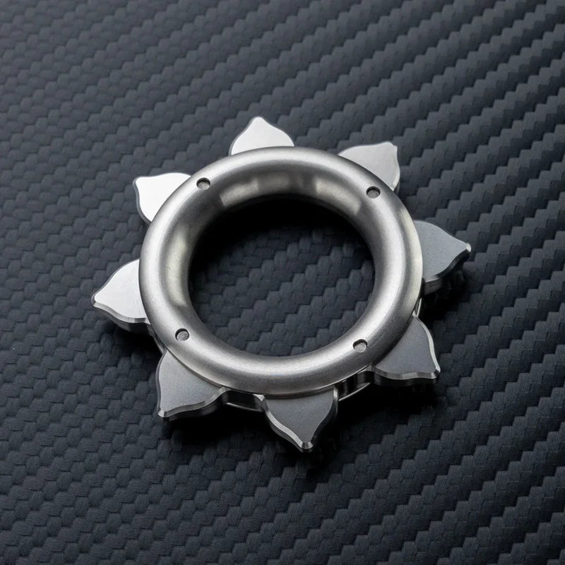 DJG Cyberpunk Beads Fidget Ring Mechanical Fingertip Gyro EDC Toy Decompression Decompression Artifact Push Card