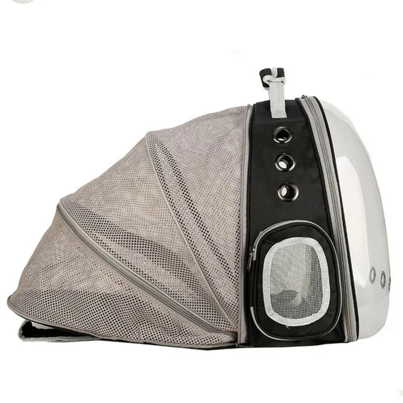 Cat Carrier Bag Breathable Pet Backpack Expansion Bag Outside Portable Transparent Space Capsule Carrier Bag For Small Dog Cats