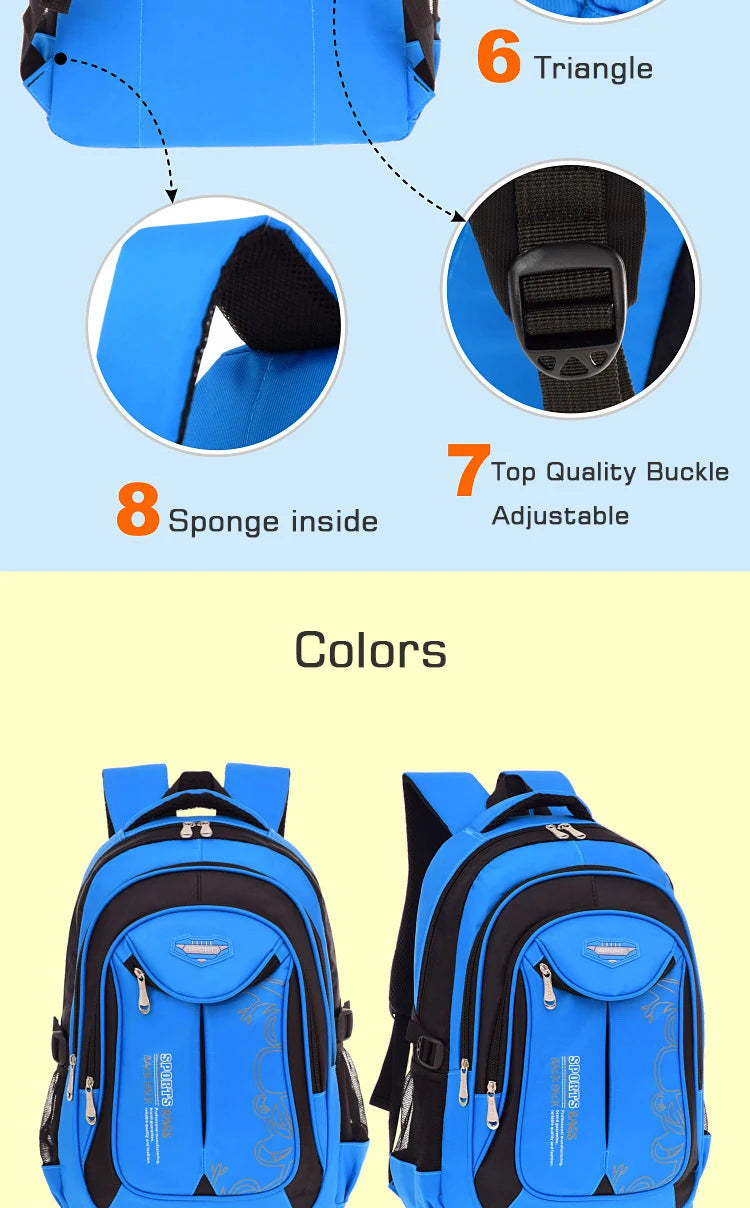 Backpack School Bag Back Pack For Boy Children Kid Child Teenager Schoolbag Male Men Primary Bookbag Bagpack Book Portfolio Teen