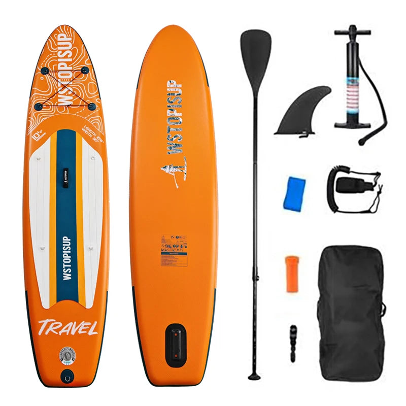 TOURUS  blue wood double layers sup boards melting inflatable stable stand up paddle board 11feet 33inch