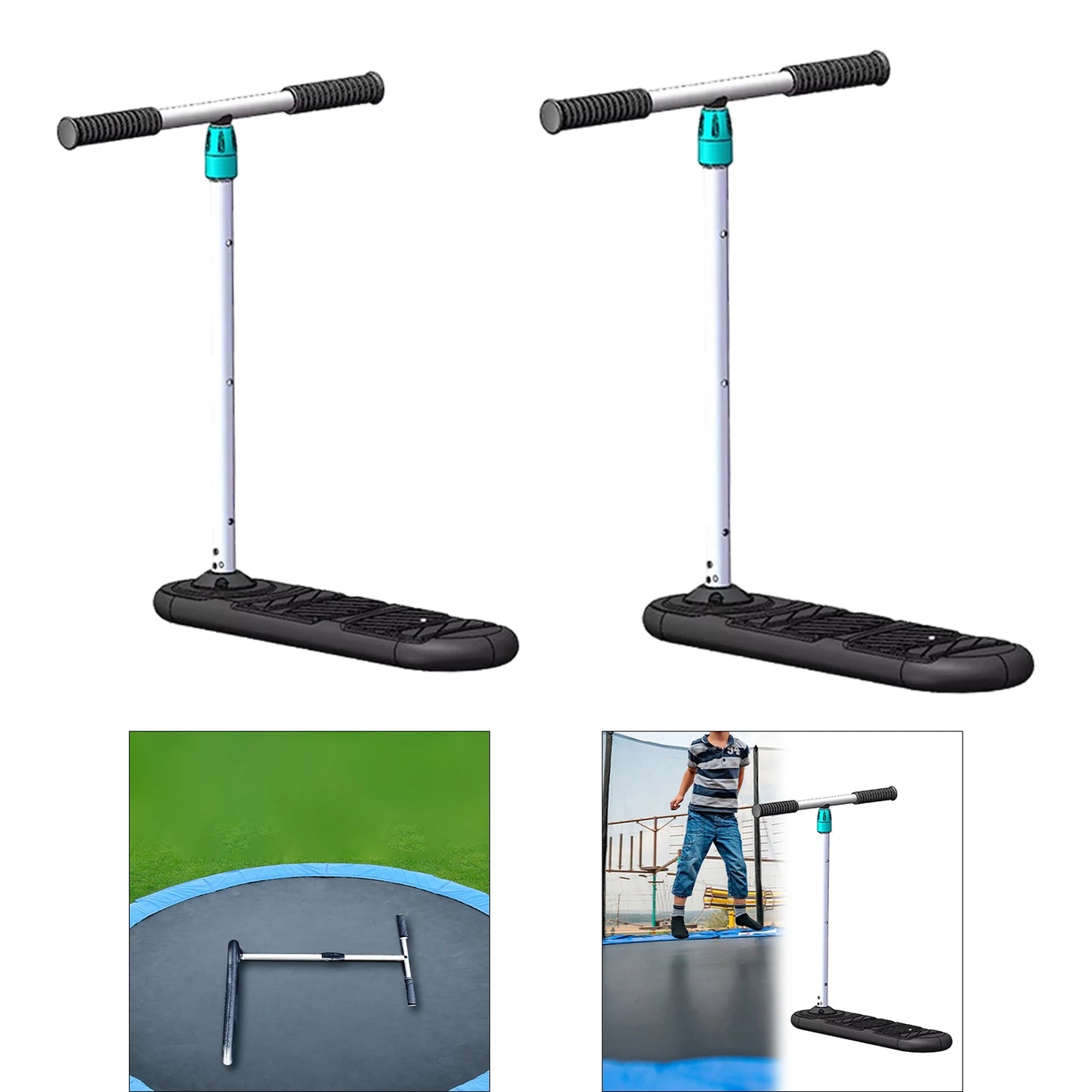 Trampoline Scooter Indoors Outdoor Use Scooter Beginners Gear for Kids Aluminum Alloy Trick Scooter for Park Game