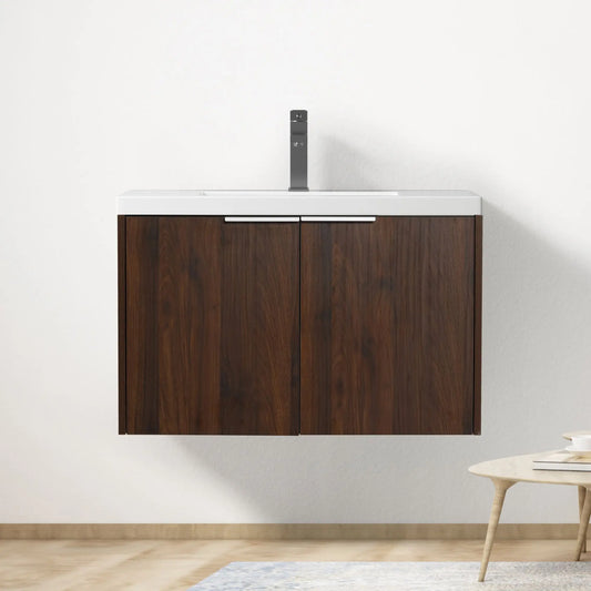 30-Inch Soft-Close Bathroom Vanity with Sink for Small Bathrooms-30x18-00630CAW(KD-Packing)