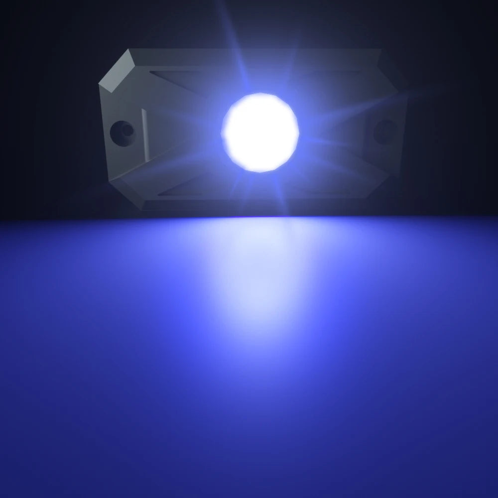 RGB LED Trail Rig Light Rock Lights 4/6/8 Pods Underglow App Remote Control Music Mode for Pickup ATV RZR UTV Chassis Lighting