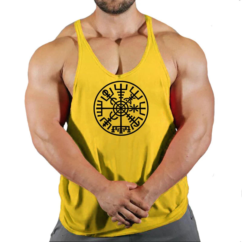 Gym Vest Fitness Shirt Muscle Man Singlet Men Tank Tops Stringer Sleeveless Sweatshirt Men's Singlets Top for Fitness Clothing