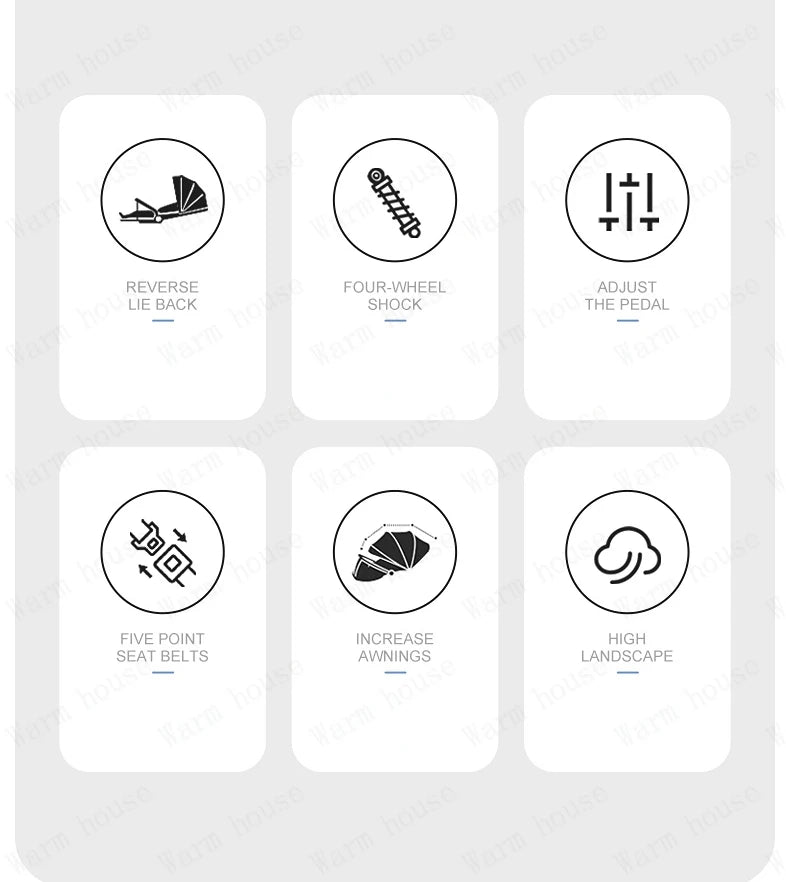 Baby stroller 0 to 3 years High view Shock absorption four wheels stroller folding Can sit or lie down lightweight baby stroller